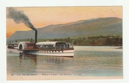 Ansichtskarte Lac du Bourget Dampfschiff Frankreich 1914