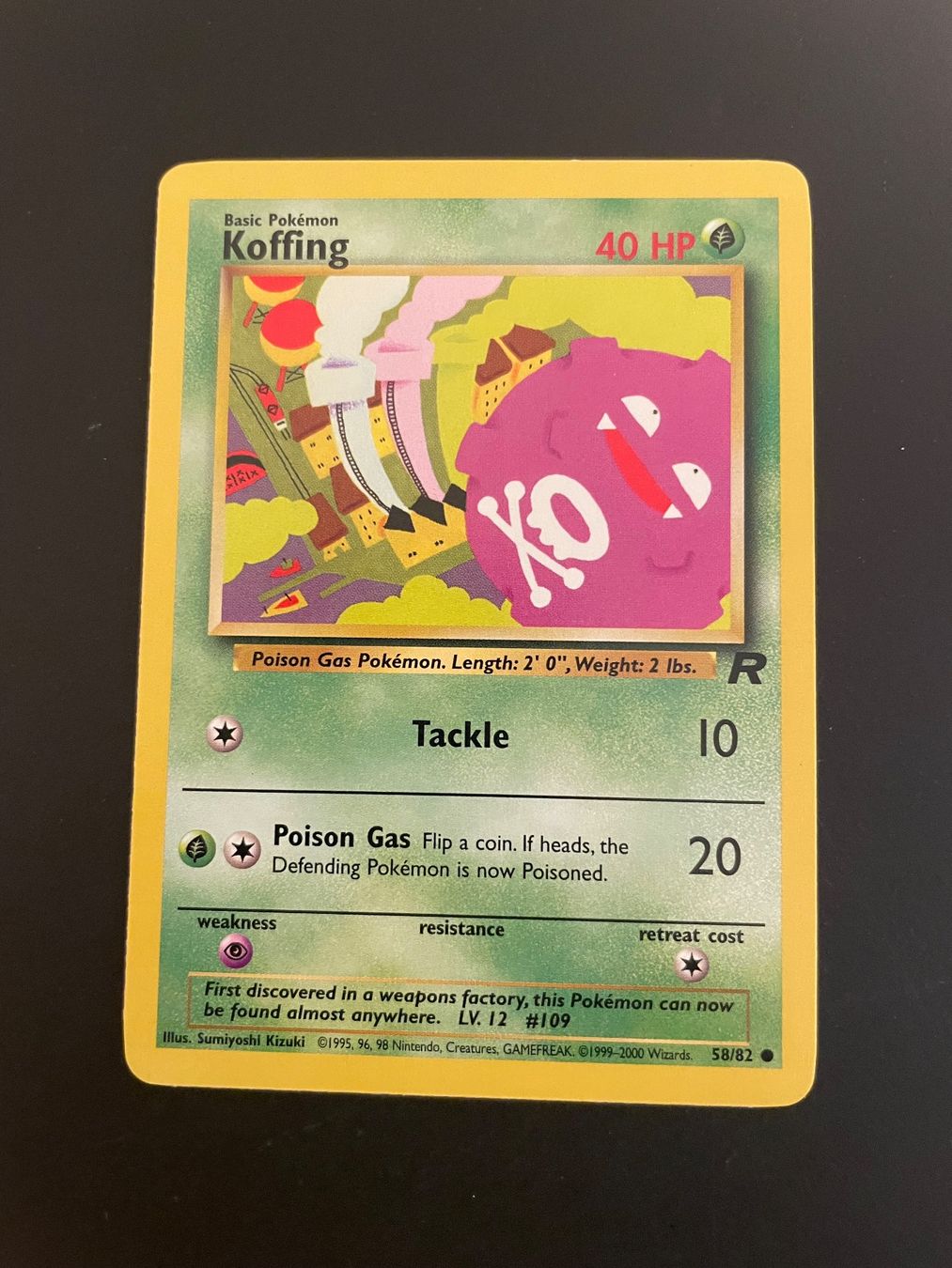 Pokémon Carte collezionabili: Koffing 58/82 Team Rocket – Usato da Zürich venduto da pokemon_cards