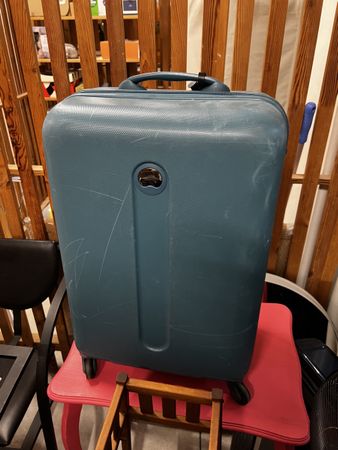 Hartschalenkoffer petrol gebraucht guter Zustand