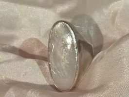 elegant und edel *Perlmutt-SilberRing*