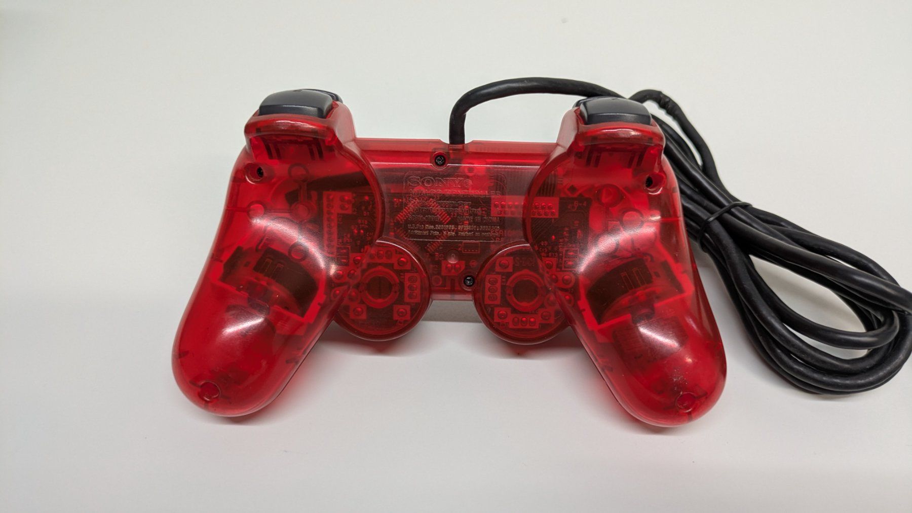 Sony Controller: Original PlayStation 2 Controller, rot-transparent – Usato da Menziken venduto da mame18 2
