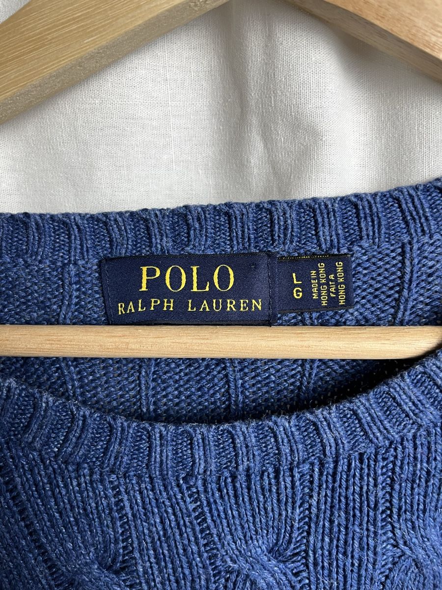 Maglioni & Felpe: Pull torsadé Ralph Lauren bleu – Nuovo (secondo la descrizione) da Les Avanchets venduto da lunedeneige.shop 2