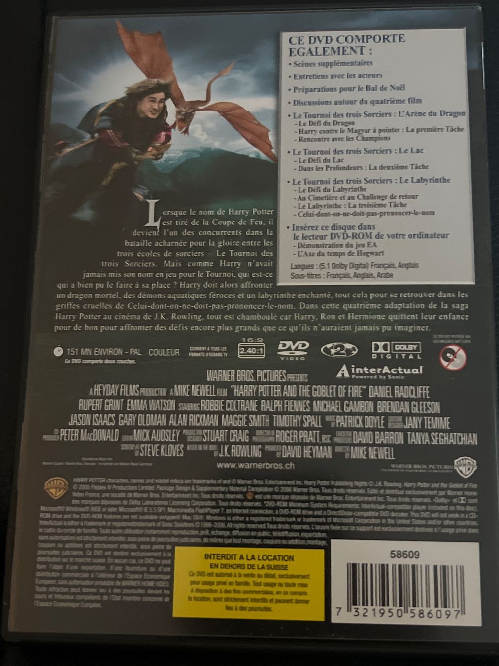 Tutti i DVDs: 2DVD Harry potter et la coupe de feu – Usato da Bouveret venduto da Feelgoodtrading 1