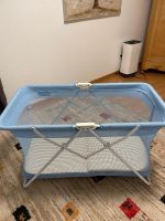 Baby Reisebett blau klappbar mit Matratze