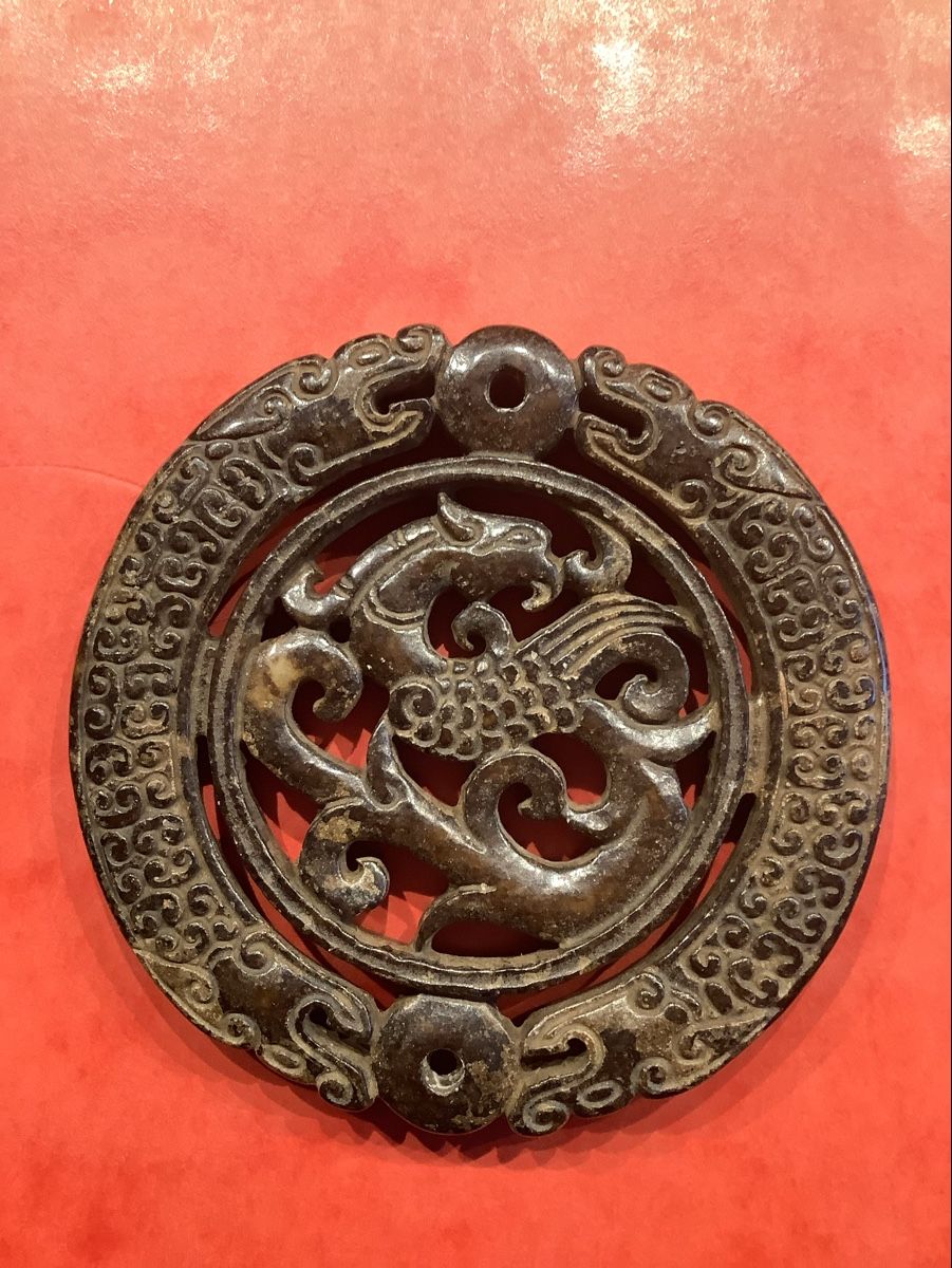 Ciondoli: Altes Jade Amulett – Usato da Zürich venduto da Albatros57