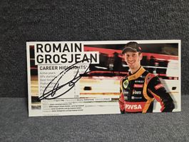 Original Signiert vom Romain Grosjean