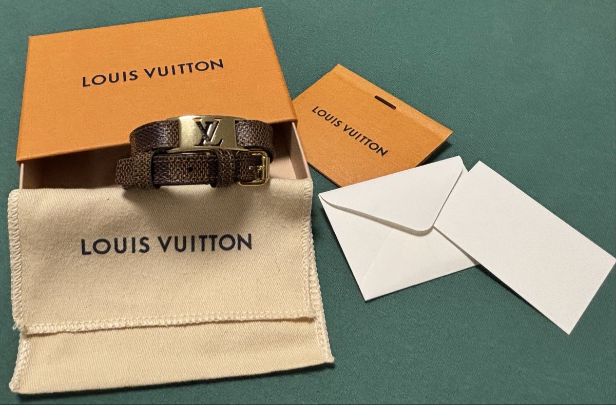 Louis Vuitton Armbänder & -reifen: Louis Vuitton Damier Ebene Sign It Double Wrap Armband – Neu (gemäss Beschreibung) aus Zollikerberg von Jvac