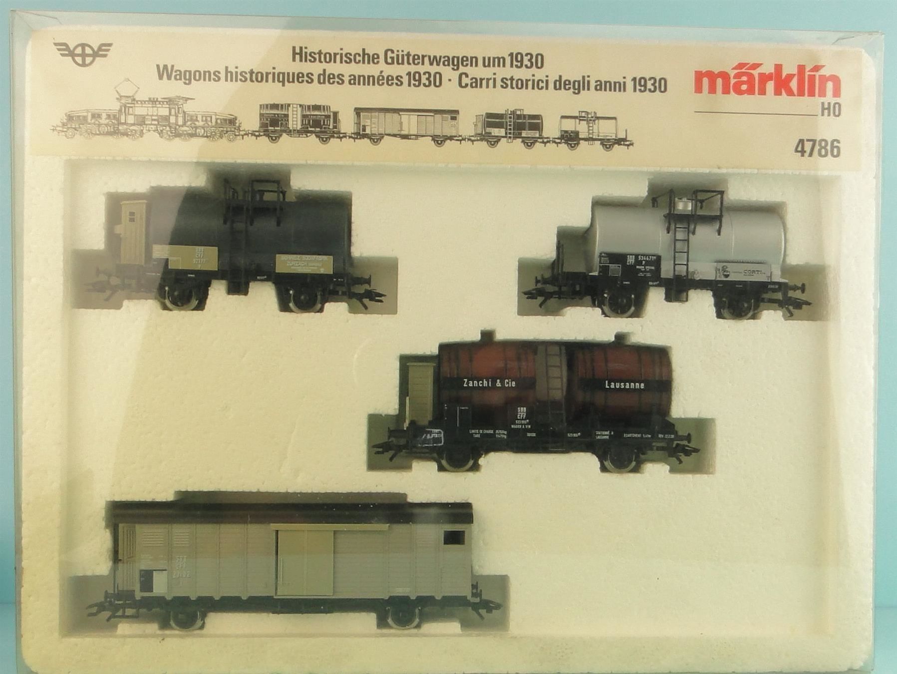 Märklin Modelleisenbahnen: Märklin 4786 SBB Güterwagen Set um 1930 – Gebraucht aus Bülach von cann11 1