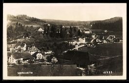 AK Uerkheim, Ortsansicht mit Kirche