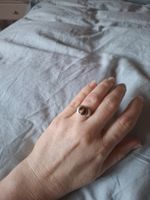 Silberring Tigerauge, Vintage