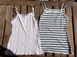 Petit Bateau 2x Unterhemden, Gr. 150