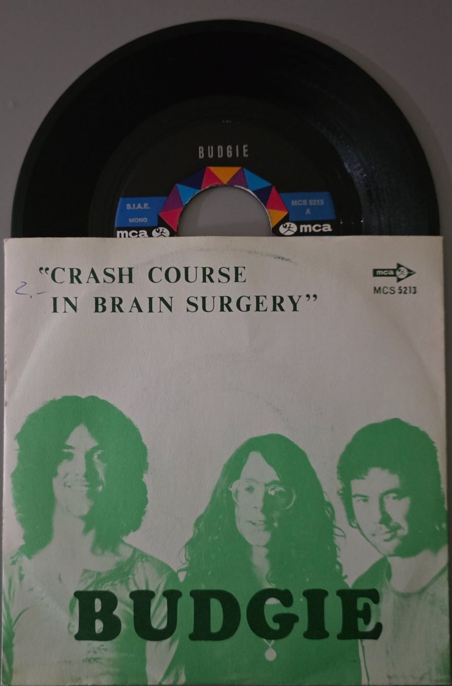 Dischi in vinile: Budgie Single – Crash Course In Brain Surgery – Usato da Root venduto da atelier22