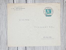 CL13 Enveloppe + Timbre Suisse 1938