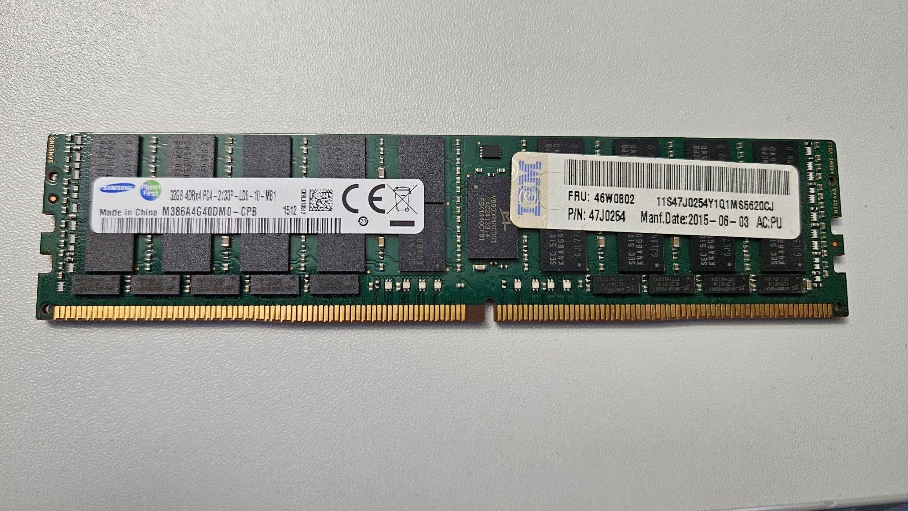 Samsung Memoria / RAM: 12x 32 GB DDR4 ECC Server-RAM Modul – Usato da Linden venduto da nil_q7tz