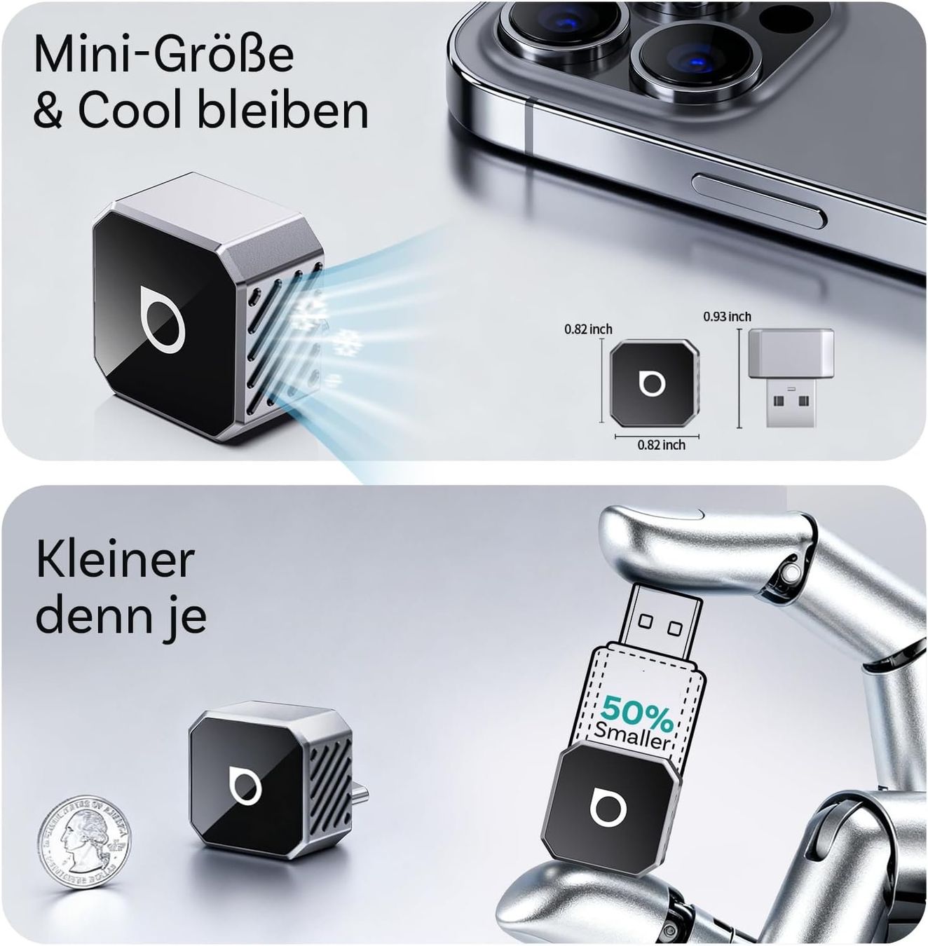 Sistemi audio & multimediali: Wireless CarPlay Android Auto Adapter USB-C Mini – Nuovo e nell'imballaggio originale da Suhr venduto da SchnapperCH 2
