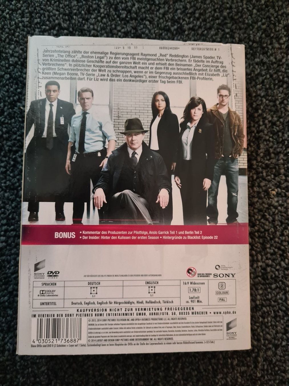Tutti i DVDs: BLACKLIST STAFFEL 1 – Usato da Ruswil venduto da jan_bxl5 1