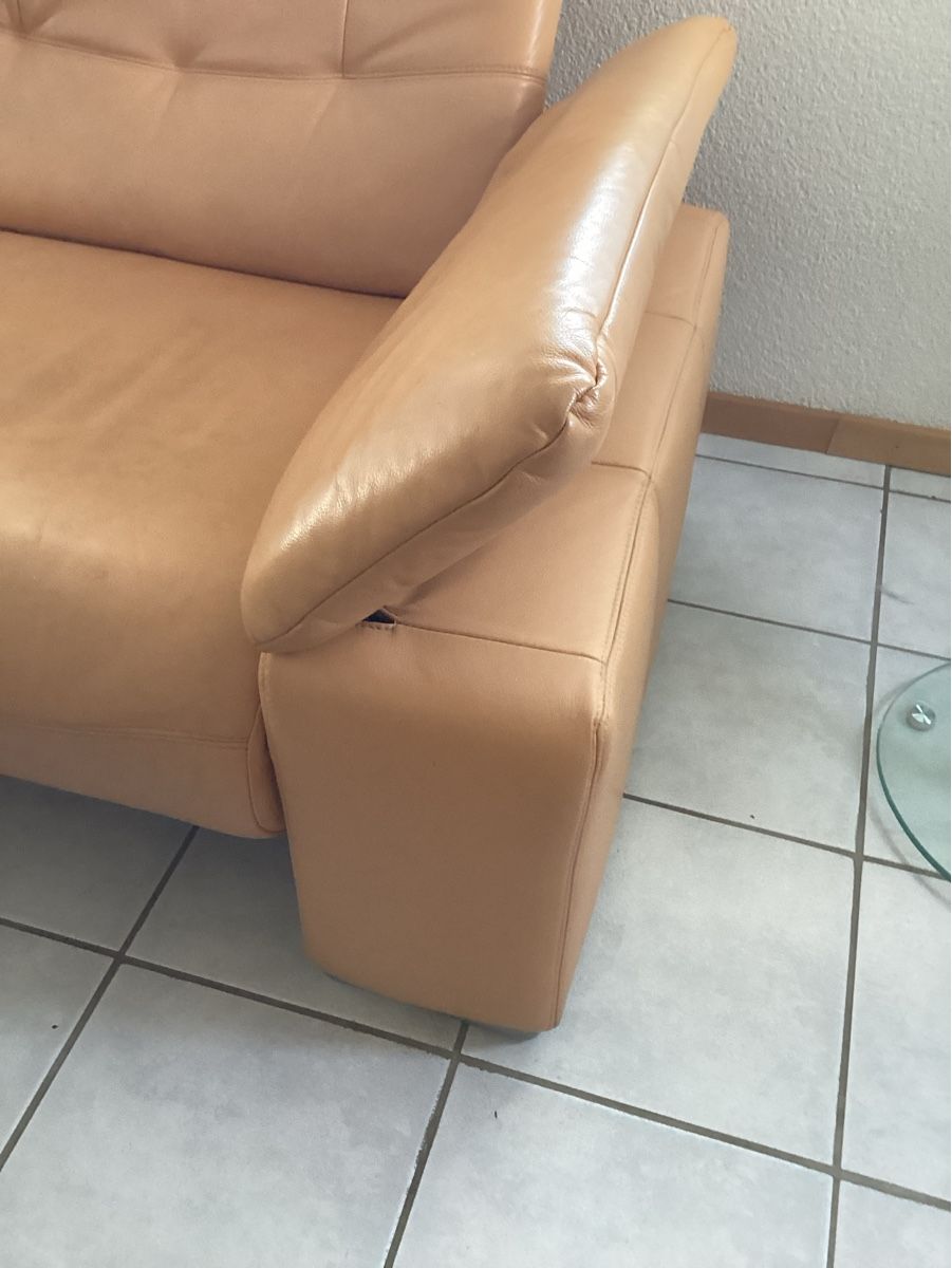 Divani: Sofa, Polstergruppe, Kunstleder Lachs – Usato da Wauwil venduto da Shelti 4