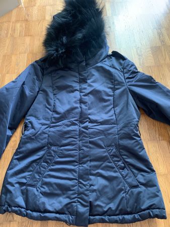 Hugo boss damen jacke blaue echtpelz