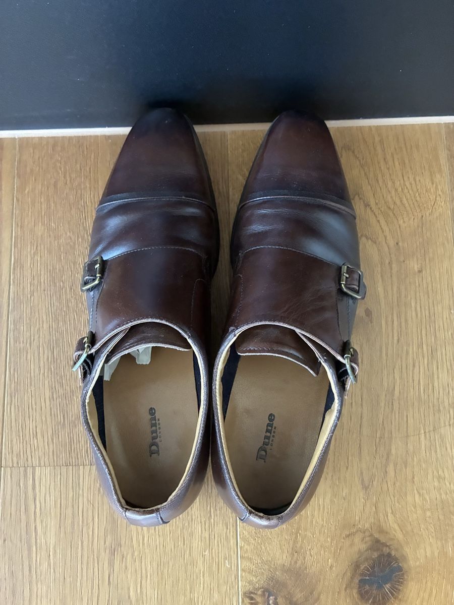 Dune London Herrenschuhe: Herren Lederschuhe Doppel monkstrap braun – Gebraucht aus Wangen SZ von el_paso08 4