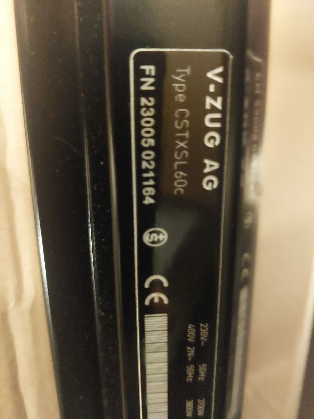 V-Zug Küchengeräte: combi-steamer CSTXSL60c – Gebraucht aus Andwil SG von schreinermeister 1