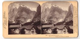 Stereo-Fotografie Grindelwald, Wohnhäus
