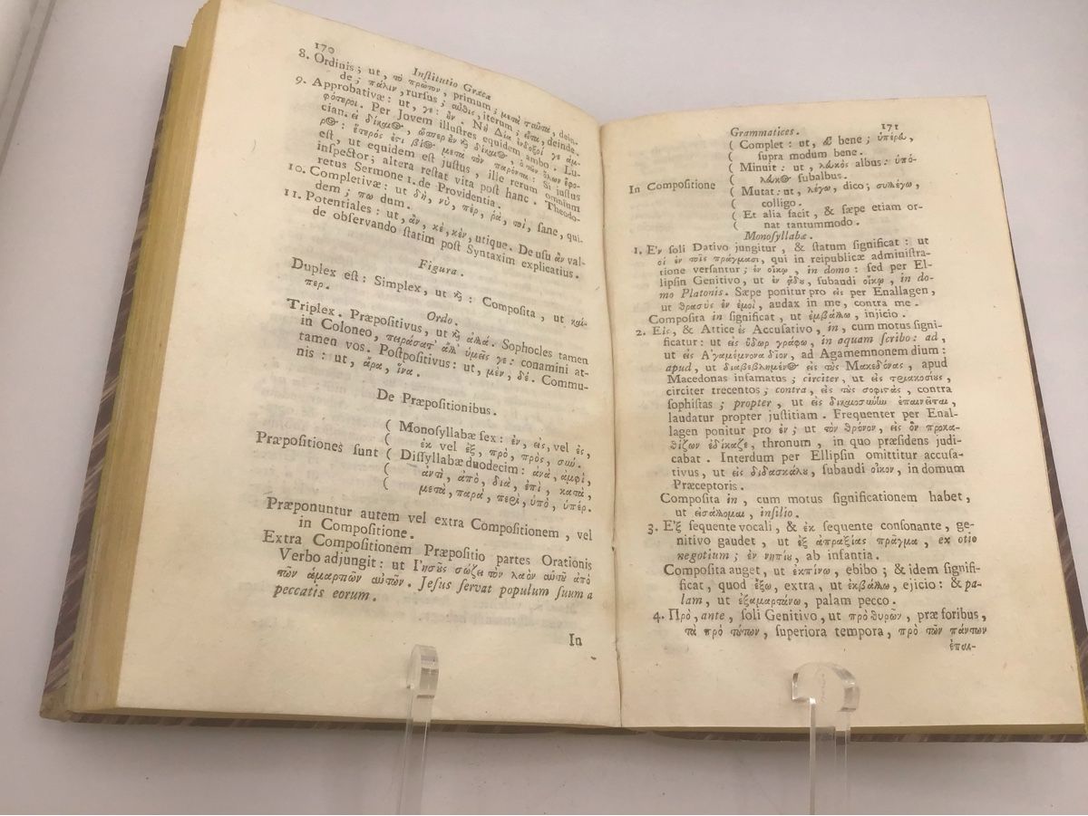 Bücher: Compendiaria Græcæ Grammatics institutio, 1783 – Gebraucht aus Nods von loredana18 9