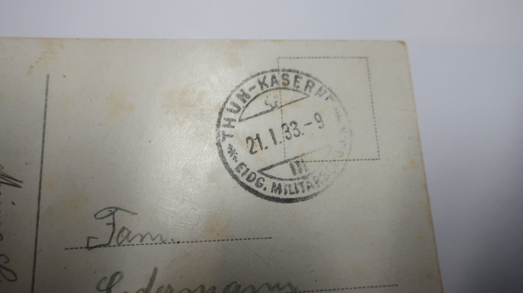 Cartoline postali: Thun Kaserne 1933 – Usato da Cormoret venduto da Pascalll2001 6