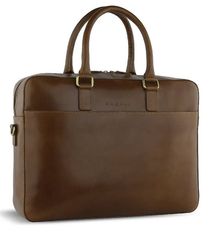 Valigie & Borse: Bugatti "Remo" Akten/Notebook-Tasche - Cognac – Usato da Hinwil venduto da wintersale