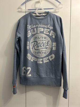Sweatshirt Superdry Herren Grösse M blau Vintage guter Zusta