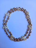 Neue Vintage Kette mit Kunststoff Elemente