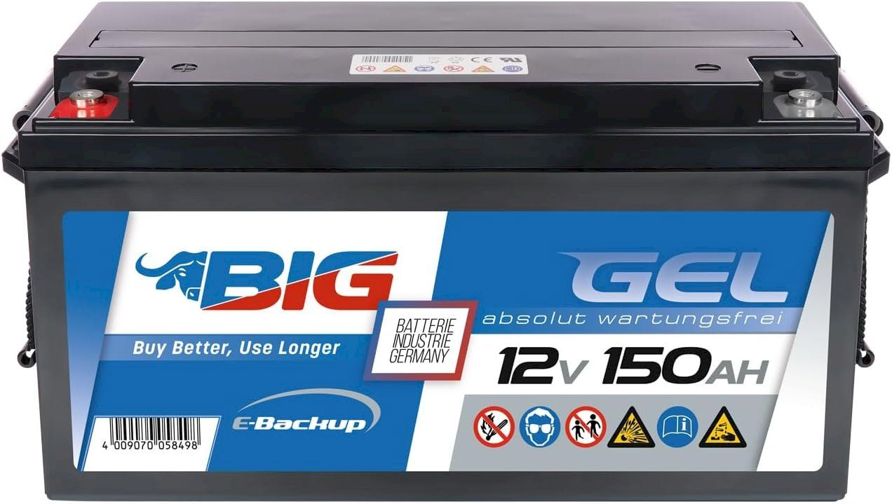 Caricatori & Batterie: BIG E-Backup GEL 12V 150Ah USV Batterie – Nuovo e nell'imballaggio originale da Bottighofen venduto da zaap