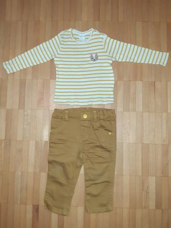 Baby-Set Pullover + Jeans Gr. 74