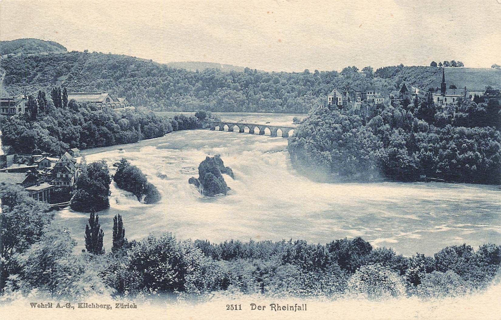 Ansichtskarten: Rheinfall Schaffhausen – Gebraucht aus Biasca von Blenio71