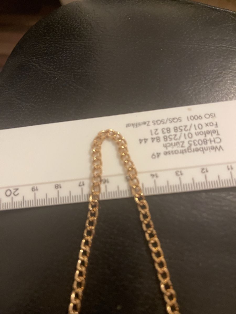 Bracelets: Gourmette plaquée or jaune dame 16 cm  – Neuf (Voir description) à Kloten par Vermicelles 1