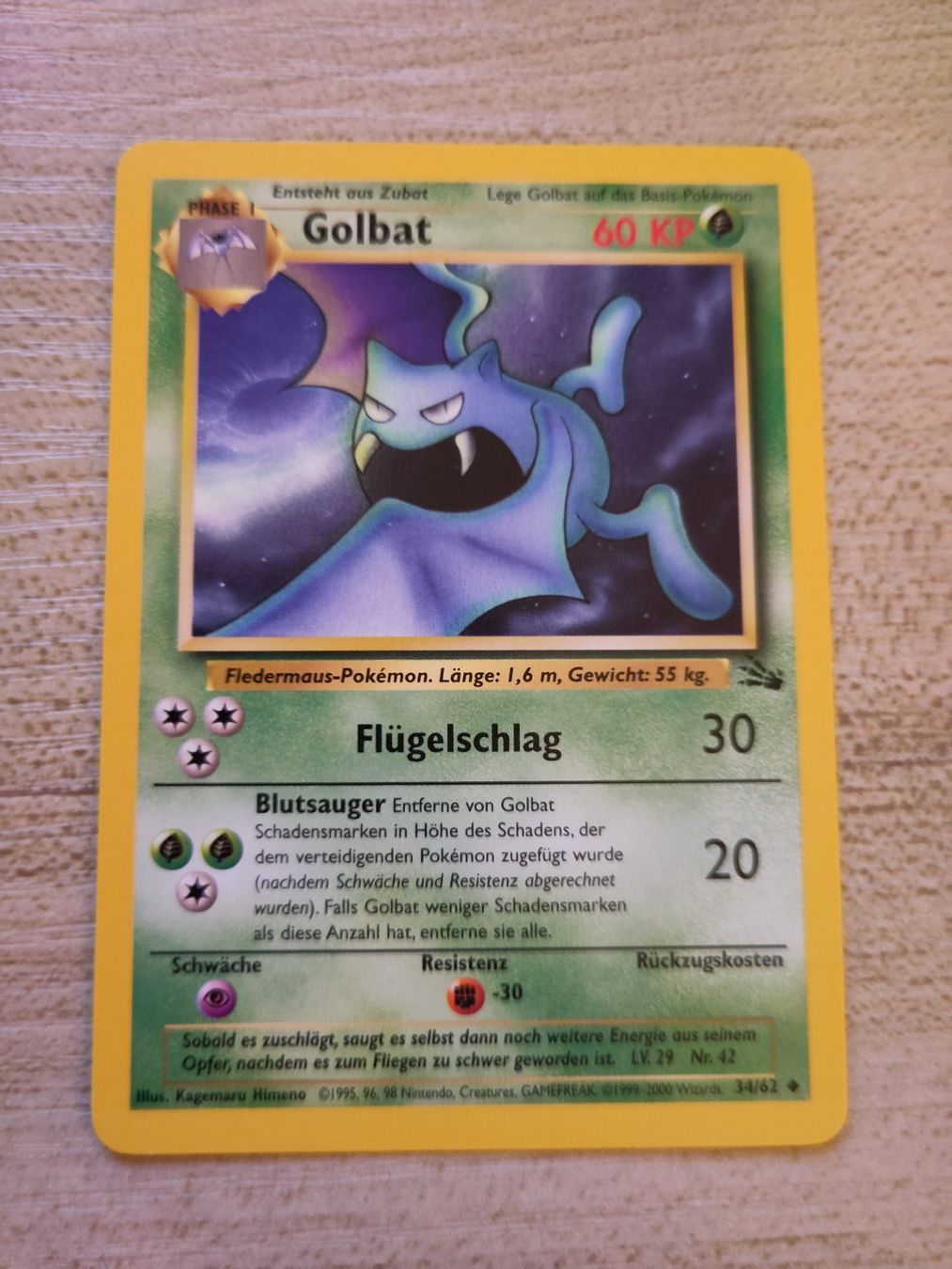 Pokémon Cartes à collectionner: Fossil Golbat 34/62 - DE – D'occasion à Bern par gil_rkx8