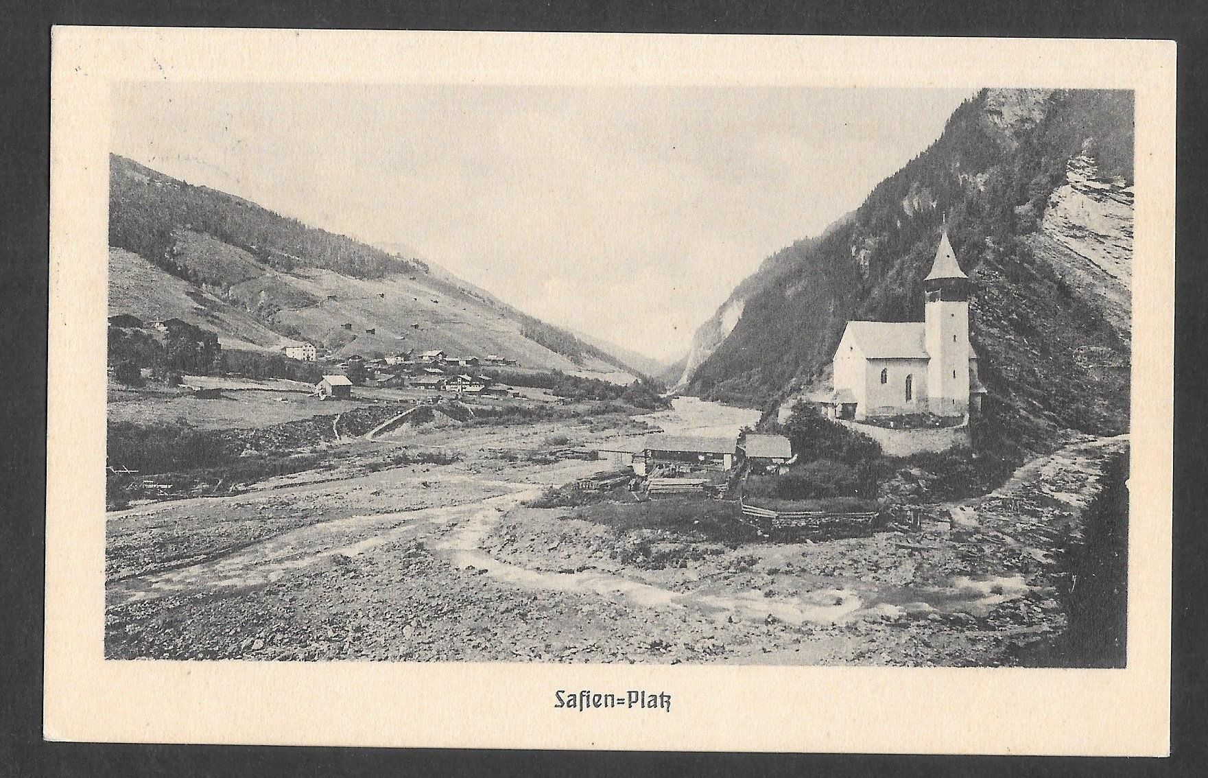 Cartoline postali: Safien - Platz Teilansicht – Usato da Olten venduto da clotaldi