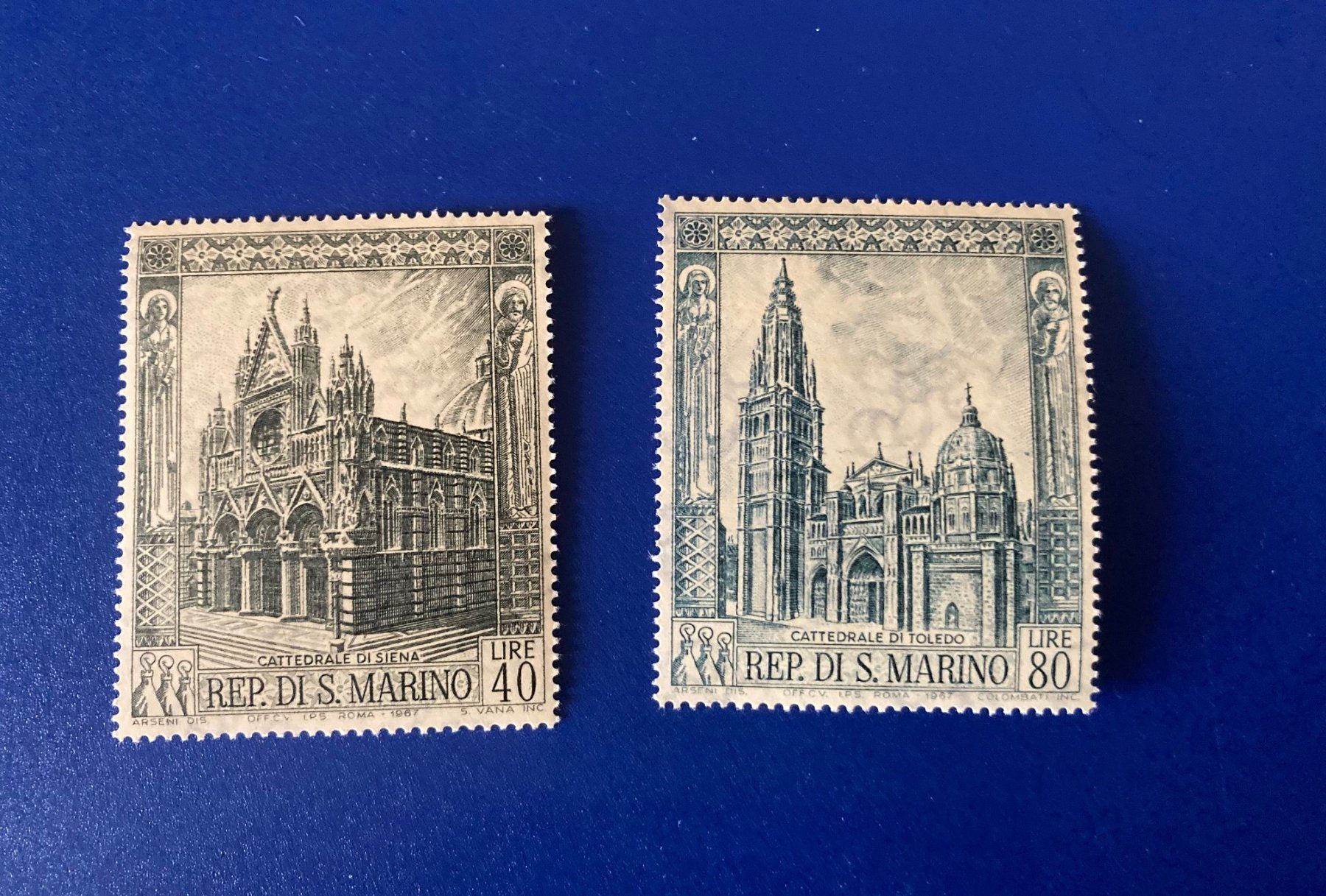 Tutti i francobolli: Postfrische Serie Kirchen San Marino – Nuovo (secondo la descrizione) da Ringgenberg BE venduto da Tennis1140