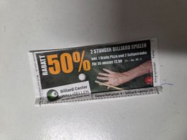 BILLIARD CENTER WALLISELLEN 50% Rabatt Billard Center