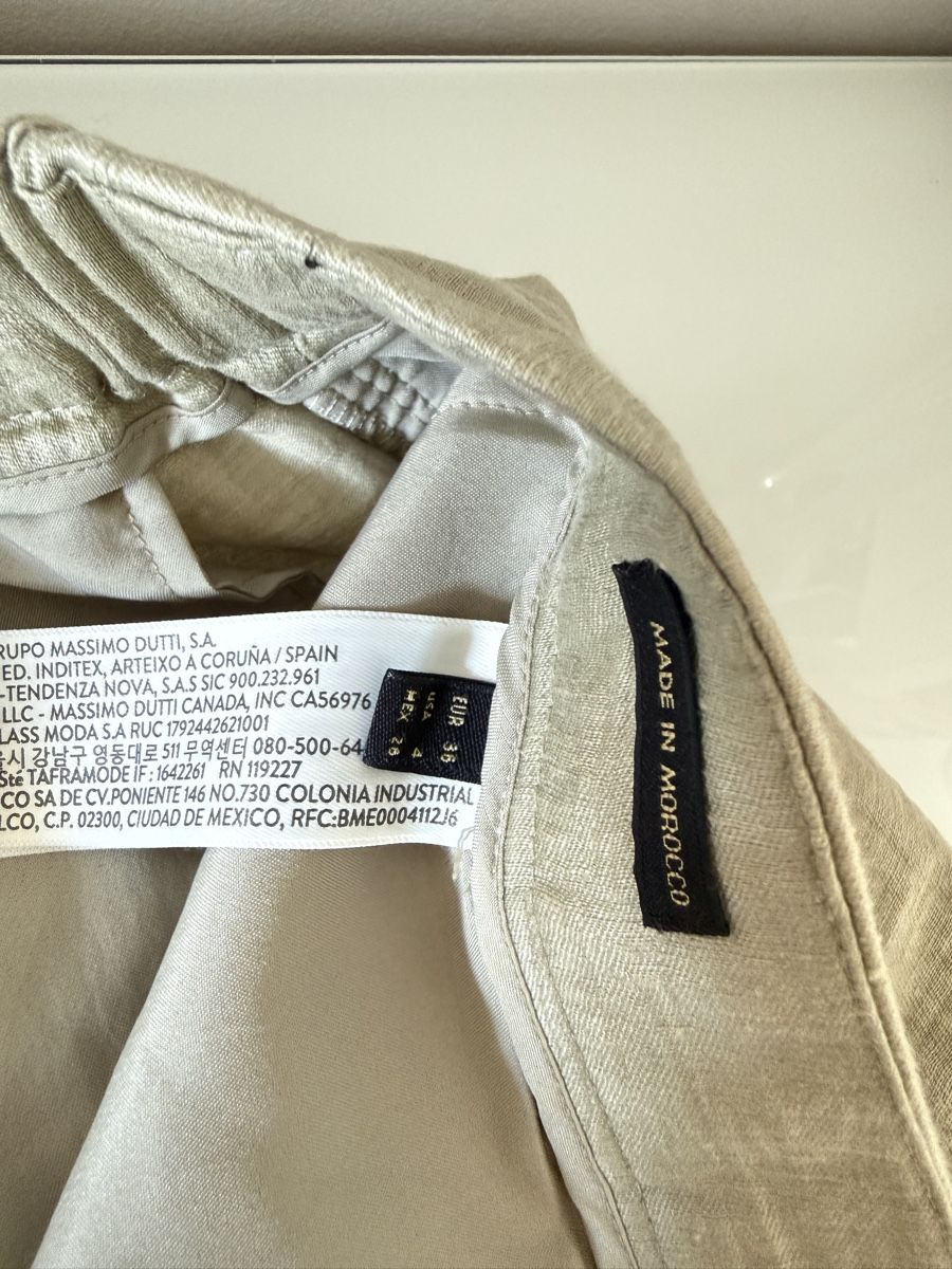 Massimo Dutti Pantaloni: Massimo Dutti Hose Damen Grösse 36 beige Leinen – Usato da Zürich venduto da sin_v92m 4