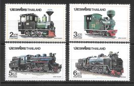 Thailand Serie 1396 - 1399 Lokomotiven ** 29.12.1990