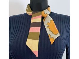 Twilly kleiner Schal 100% Seide handmade Silvia-K multicolor