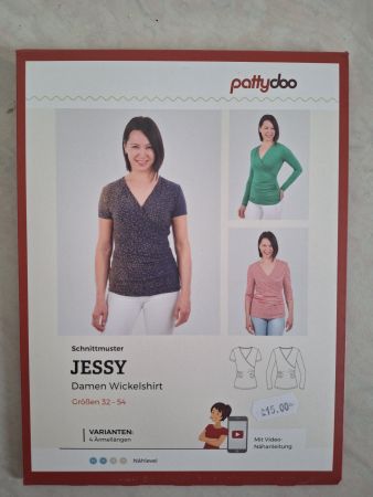 Pattydoo Schnittmuster Jessy Damen Wickelshirt Gr. 32-54