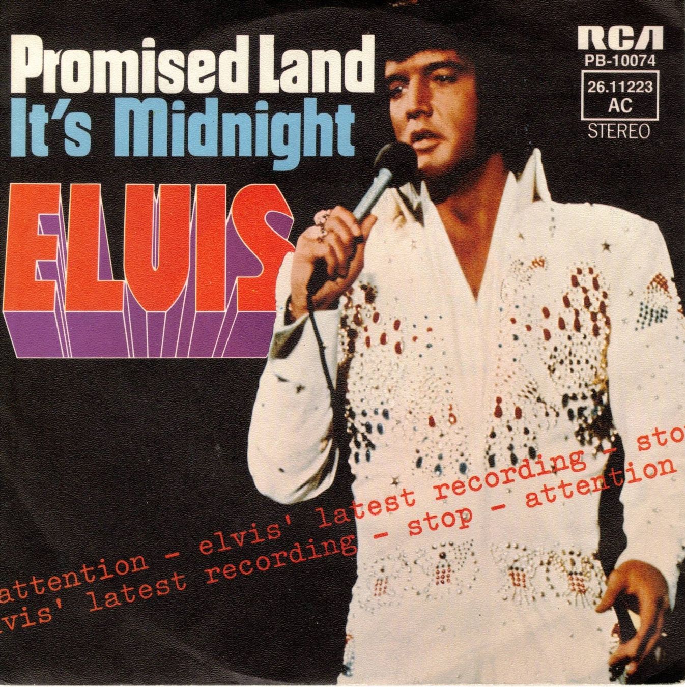 Dischi in vinile: Elvis Presley  --  Promised Land  Single7 – Usato da Rheinau venduto da thespecials