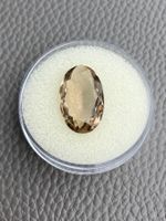 schöner grosser Rauchquarz, oval, facettiert geschliffen