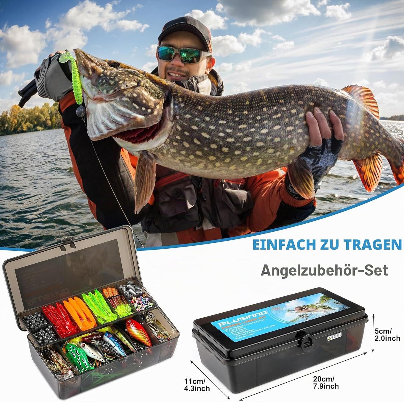 Esche: Angelköder Set 16 Spinnerköder Barsch Forelle Tragetasche – Nuovo e nell'imballaggio originale da Hallau venduto da Sale50OFF 5