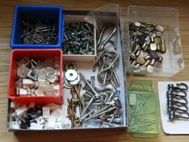 BESCHLÄGE, SCHRAUBEN, NÄGEL, BESCHLÄGE, USW KELLERRÄUMUNG