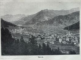 Orig. Holzstich, um 1900 - Davos