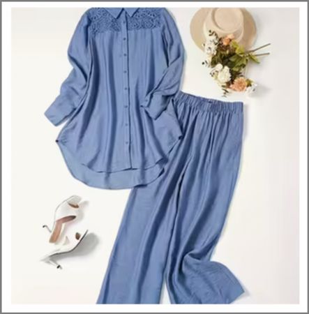 Ensemble 2 pièces chemise et pantalon XL