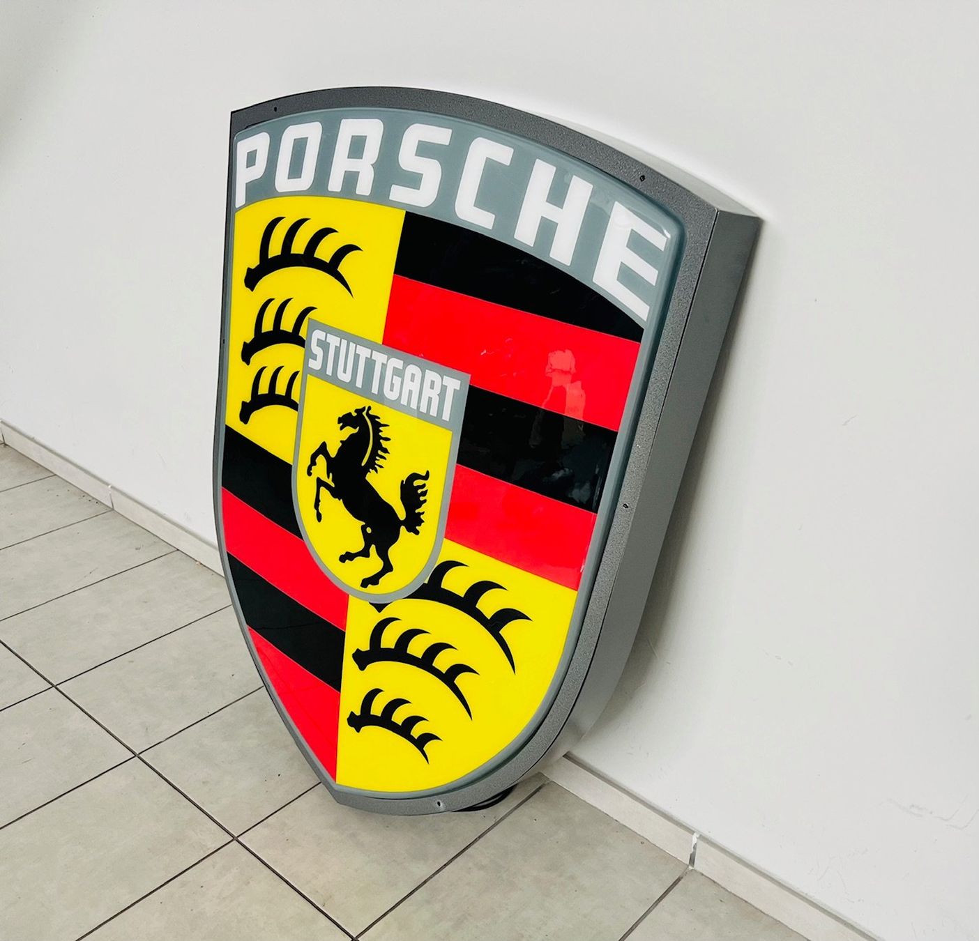 Porsche Schilder: Insegna Luminosa Porsche – Gebraucht aus san giovanni teatino von difulvioracing 1