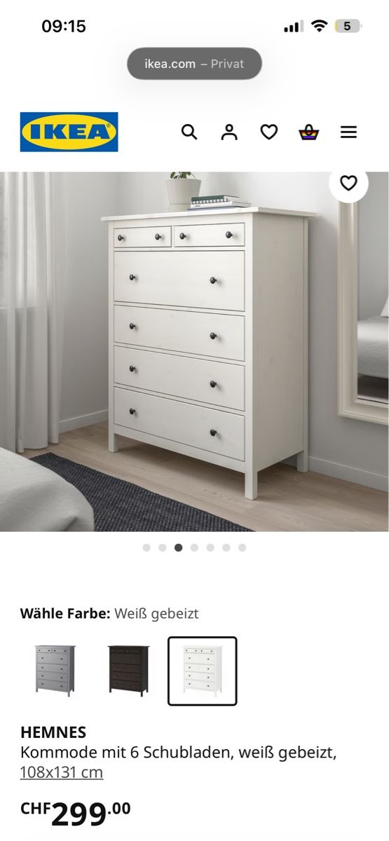 Ikea Cassettiere: Ikea Hemnes Kommode – Usato da Zürich venduto da Colorazul 5